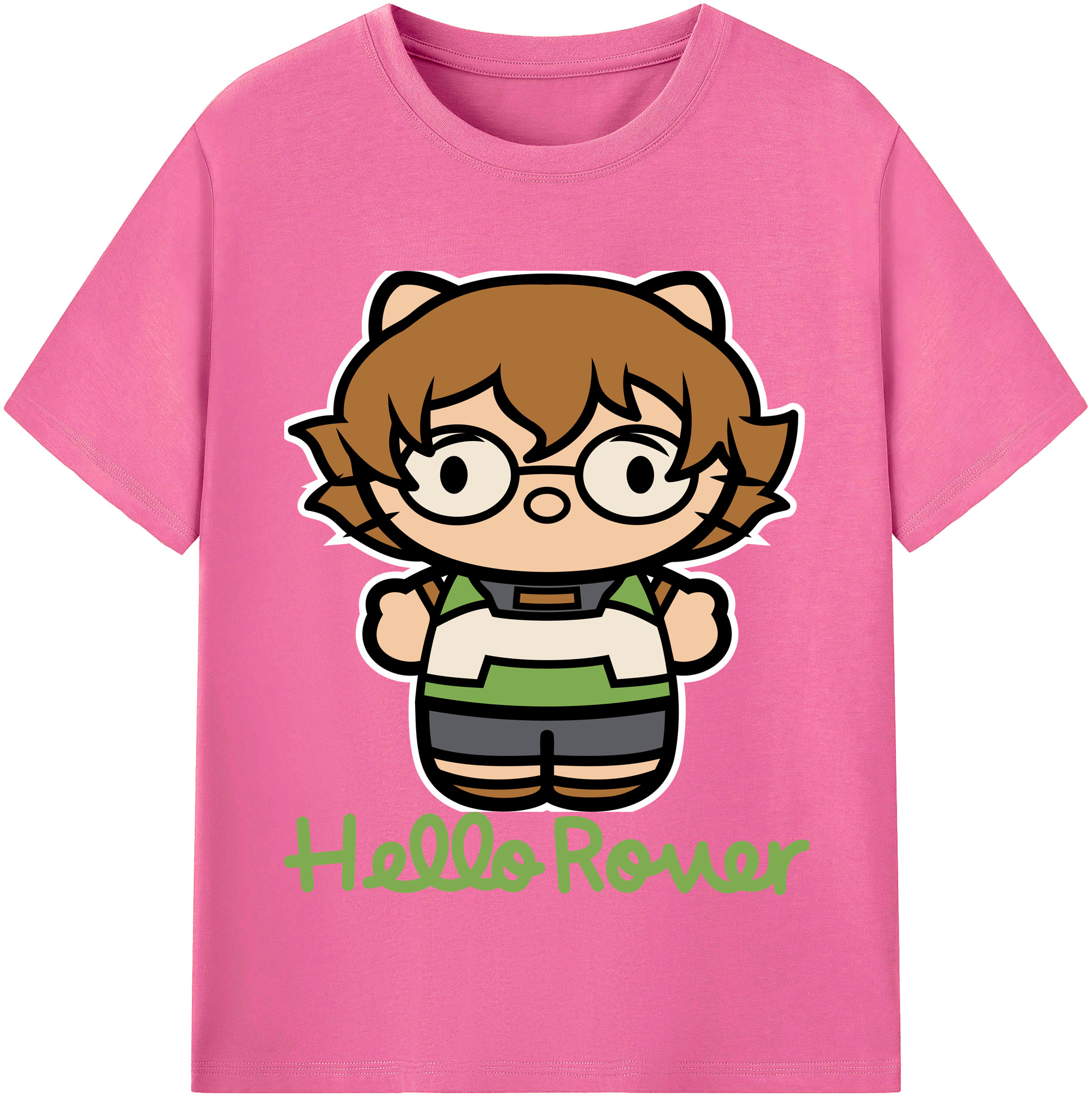 （画像用） Hello Kitty ハローキティ レディースカジュアルプリントTシャツ（綿100％）
